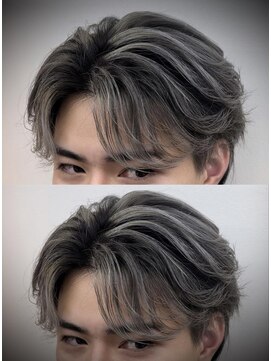 ヘアメイク アリープ(HAIR MAKE ALEAP) メンズバレイヤージュ/韓国風センターパート/岡山