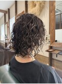 くせ毛もどし脱縮毛パーマ