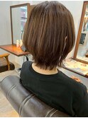 ウルフ/レイヤーボブ/ハイライト/ショート/ブラウン