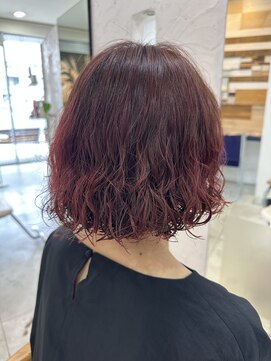 ヂルチヘアー(zilch hair) メテオカラーパーマボブ
