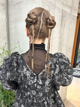 シニヨンヘア/ヘアセット/ツインアレンジ