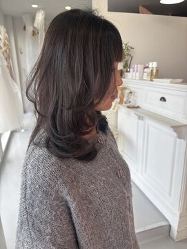 透明感カラー×レイヤーカット