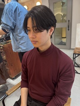 キャンバス バイ ネオリーブ 横浜西口(Canvas by neo.) 横浜★センターパートの毛流れパーマ