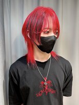 リラス 博多(rilas)&nbsp;デザインカラー　ダブルカラー　ブリーチ　ウルフ