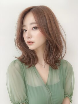 アーダーヘアサロン 武生店(ADER HAIR SALON) 20代大人可愛い小顔くびれボブ　エアリーボブベージュ