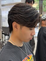 エルマーク メンズパーマ 心斎橋(L-MARK)&nbsp;フェザーパーマ/ニュアンスパーマ/センターパート/メンズ
