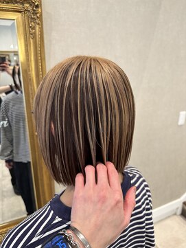 ヘアー クリエイト カルバリ(HAIR CREATE Calbari) アンブレラカラー×ミルクティーベージュ