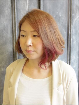 ディーバ ヘア デザイン(Deva HAIR DESIGN) カラーがアクセント☆やわらかエアリーカールボブ♪