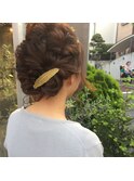 スイートなアップヘアアレンジ