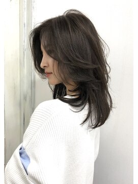 アリュウル 表参道(ALLURE) 韓国ヨシンモリ×グレージュカラーロングレイヤー　【千葉】