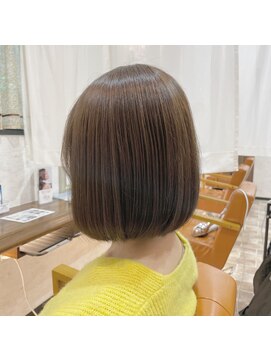 ネコ 稲毛(neco) ボブ×イヤリングカラー【稲毛/稲毛駅/縮毛矯正/千葉/千葉駅】