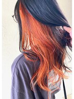 キャパジャストヘアー(CAPA just hair)&nbsp;インナーカラー_オレンジ