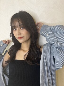 ロンド ストラーダ 心斎橋(Lond strada) 韓国前髪顔周りロング×デザインカラー[心斎橋/髪質改善]