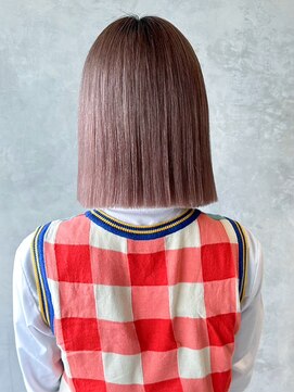 アルバム 渋谷パルコ(ALBUM) ピンクベージュ_グレージュカラーボブウルフ_ba420402