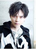 韓国マッシュコンマ刈り上げツーブロック