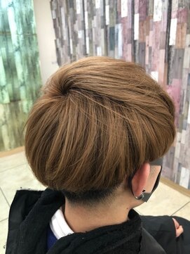 マイ スタイル 仙台長町店(My j Style) マイスタイル長町　メンズ２ブロックマッシュミルキーベージュ