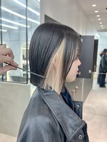ロンドシエル 横浜(Lond ciel)&nbsp;切りっぱなしボブ×インナーカラー【横浜】