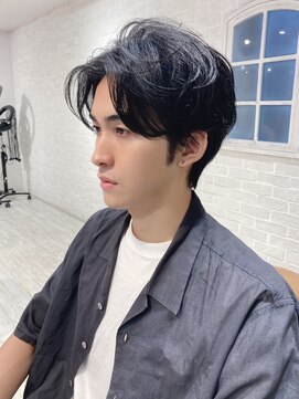 リコバイアフロート(riko by afloat) センターパート/ニュアンスパーマ/韓国[メンズカット竹田]
