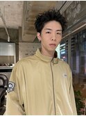 無造作ピンパーマ×スパイキーショート
