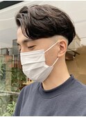 センターパートニュアンスパーマフェザーパーマサーフカール30代
