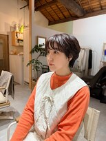 ハク(haku) コンパクトショート × ニュアンスパーマ