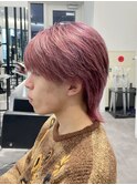 ハイライトメンズ波巻きスパイラルパーマサーフスタイルウルフ