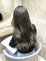 レア 表参道(L'ea)&nbsp;ミディアムヘア暗めカラーグランマッシュデザインカラー