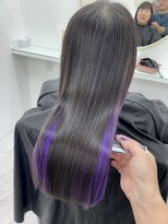 ムウ(Mu.)&nbsp;インナーカラー/パープル/髪質改善カラー/20代/30代/あま市/大治