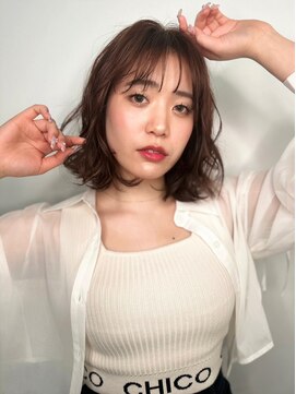 カバーヘア ブリス 上尾西口店(COVER HAIR bliss) 伸ばしかけニュアンスパーマレイヤーミディp1上尾20代30代40代