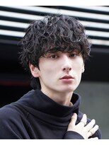 フィフス 天神大名(fifth) 天神大名今泉シャドウパーマメンズカットシースルーマッシュ30代