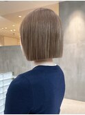 ボブミルクティー韓国ヘアくびれミディミディアム_ba564461