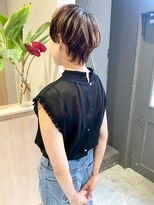 フェンヘアーアイス 中目黒(Fen.hair ici) 透明感◎ココアブラウンショートボブ×レイヤーウルフカット