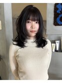 冬休み◎大人レイヤーカットで魅せる小顔くびれミディ