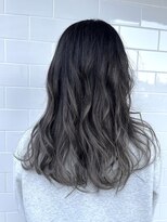 Folklore【フォークロア】翠町支店 《髪質改善サロン》 バレイヤージュ風ホワイトグレージュ