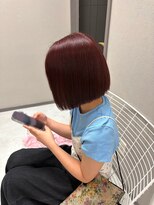 ミティ バイ ソア(mitty by soar)&nbsp;ダークパープル/ナチュラルショート/夏のヘアアレンジ/北中城