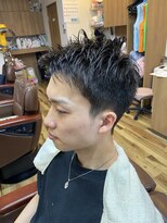 ヘアーサロン新華&nbsp;刈り上げアップバングショート