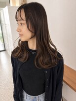 カリネバイフィエル(CALINER by Fier)&nbsp;【透明感ショコラブラウン × 顔まわりレイヤー】西梅田
