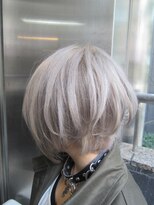 トリックストア(TRICK STORE) ダブルカラー★アッシュミルクティー前下がりボブ