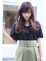 ロエナ(ROENA) 20代30代40代50代小顔カット黒髪ワンレンボブルフネビージュ前髪