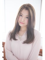 アクシス ヘアーデザイン(AXIS hair design)&nbsp;愛され女子のストレートワンカール。[相模大野駅]