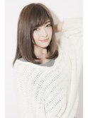 定番☆大人可愛いワンカールミディアムスタイル