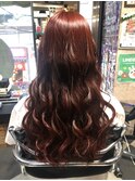 ナチュラルに高発色！ブラウンレッドスタイル