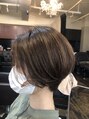 グロウ バイ フェイス(GLOW by face) ハイライトを入れつつ、柔らかい雰囲気のショートボブ得意です！