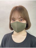 前下がりワンレン/ハイトーンミルクティーベージュ　千歳烏山