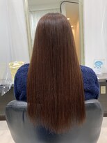 ベルシュヴー(belles cheveux) ピンクブラウン＋シルキーストレート