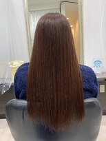 ベルシュヴー(belles cheveux) ピンクブラウン+シルキーストレート