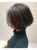 【小鳥居】シルキーベージュ大人可愛いボブショート前上がりボブ
