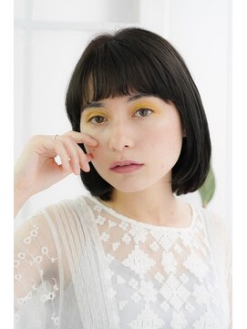 キーコ 大宮(Keyco) 艶感☆暗髪ストレートボブ×ななめバング