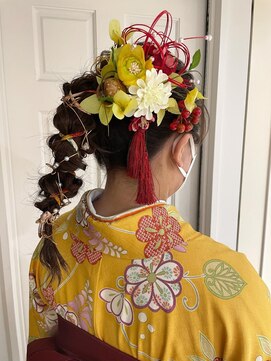 ネオリーブ チッタ 阿佐ヶ谷店(Neolive citta) 卒業式承り中☆着物に似合うポニーテール紐アレンジ☆