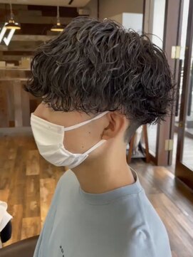 ダブルオオガキ (W-ogaki) メンズ/マッシュスパイラル/シアーブラウン